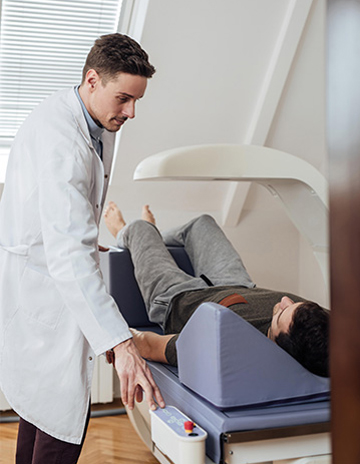 Top osteoporosis specialist meets with patient in an office in New Jersey
